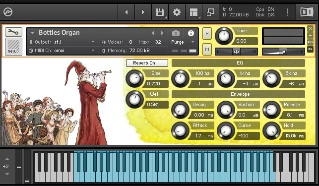 Hand organ inspire(Bottles Organ)