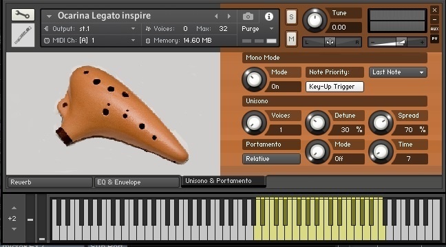 Ocarina Legato inspire