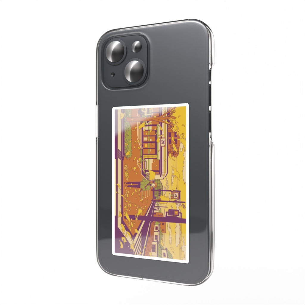 銀杏のメロディ (スマホステッカー)