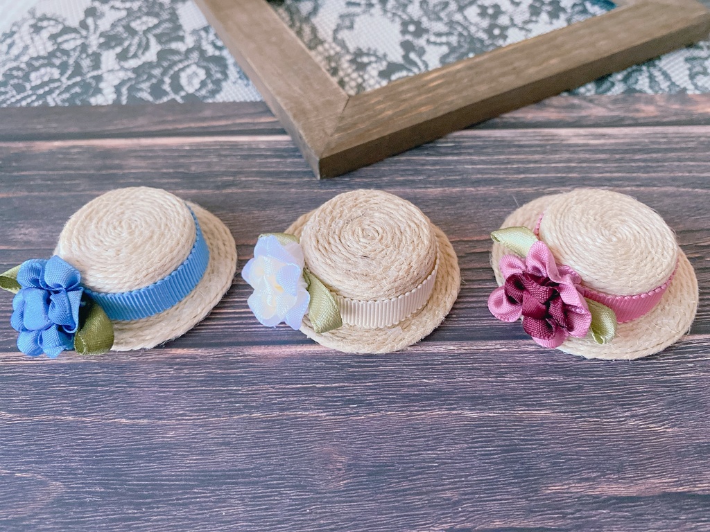 ミニ帽子　フラワー