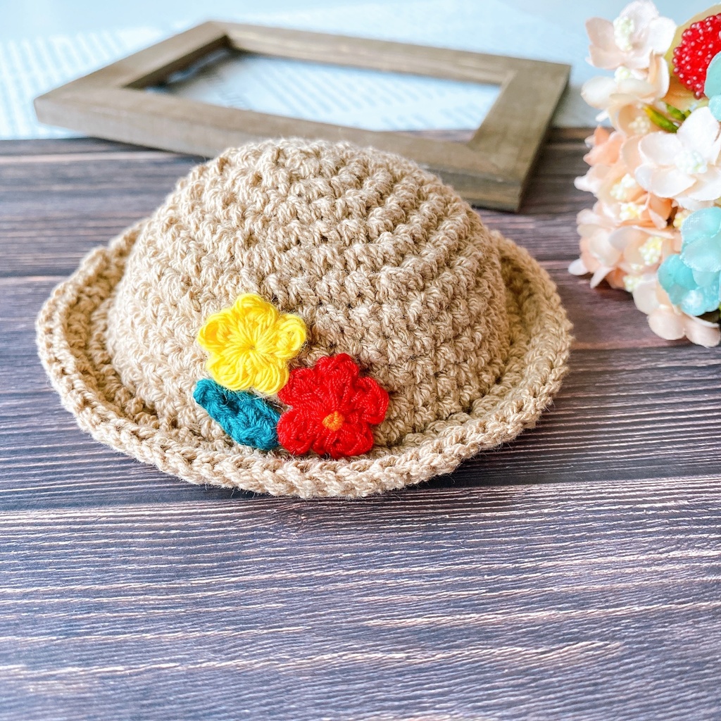 トロピカル風の帽子