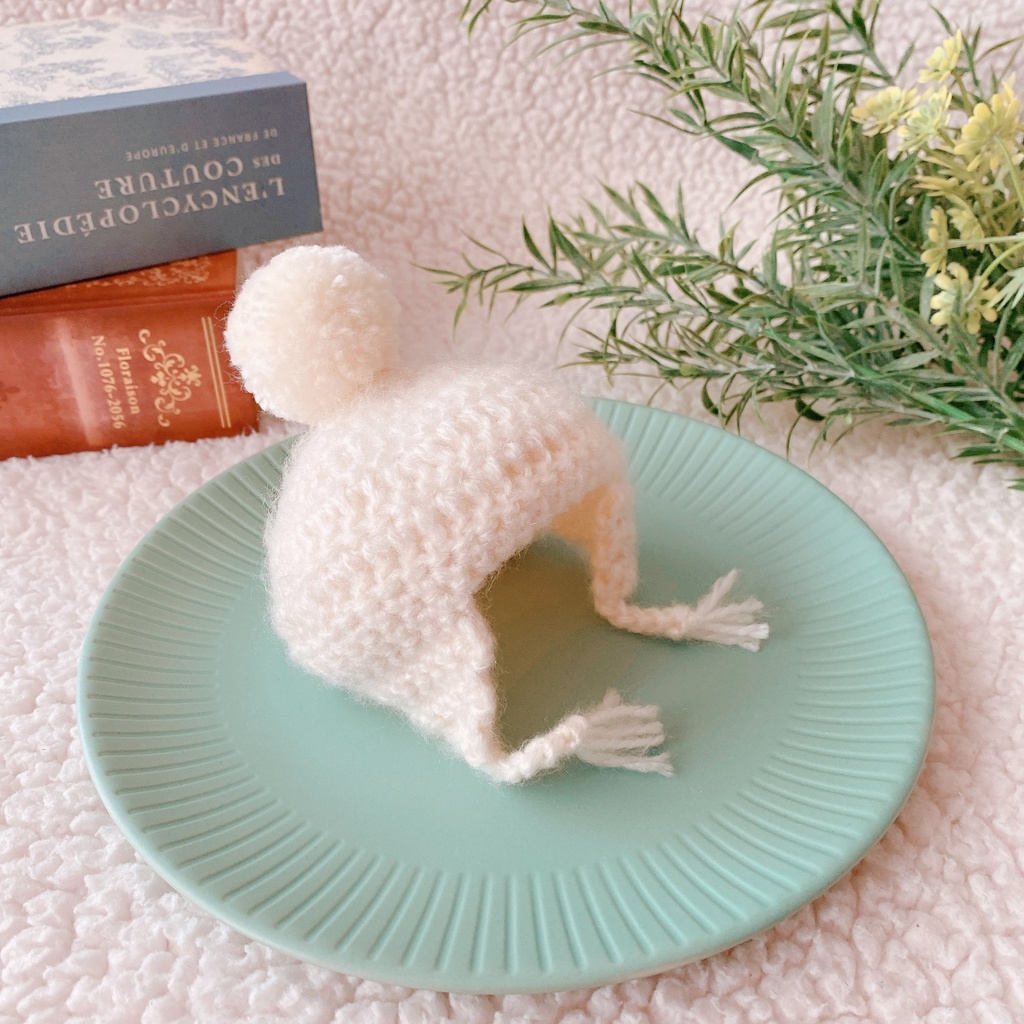 ふわもこ耳あて付きニット帽