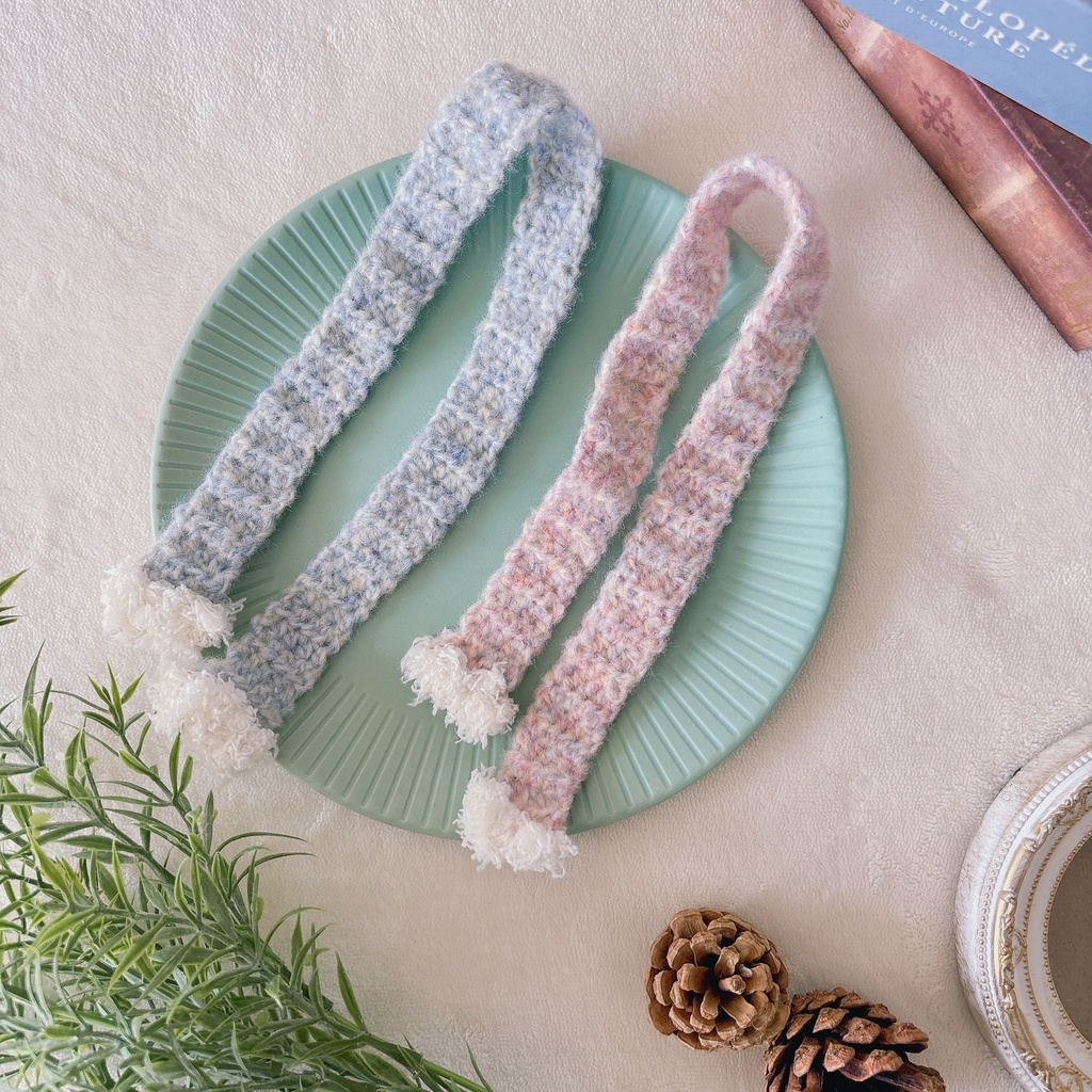 おそかわセット ふわもこニット帽&マフラー