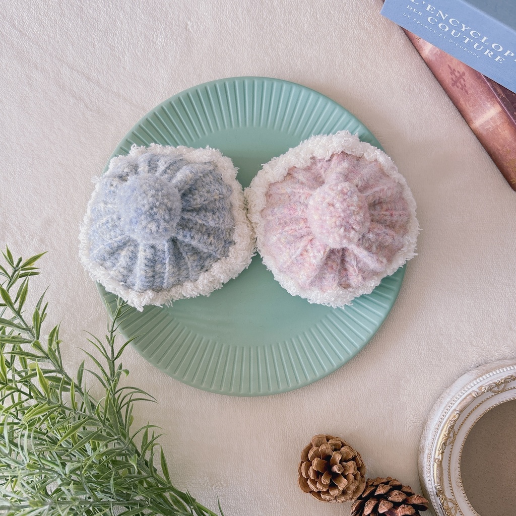 おそかわセット ふわもこニット帽&マフラー