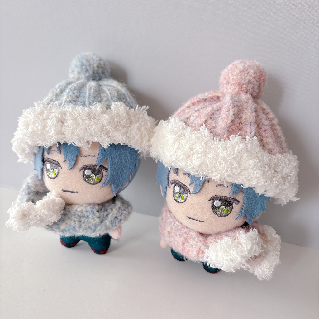 おそかわセット ふわもこニット帽&マフラー