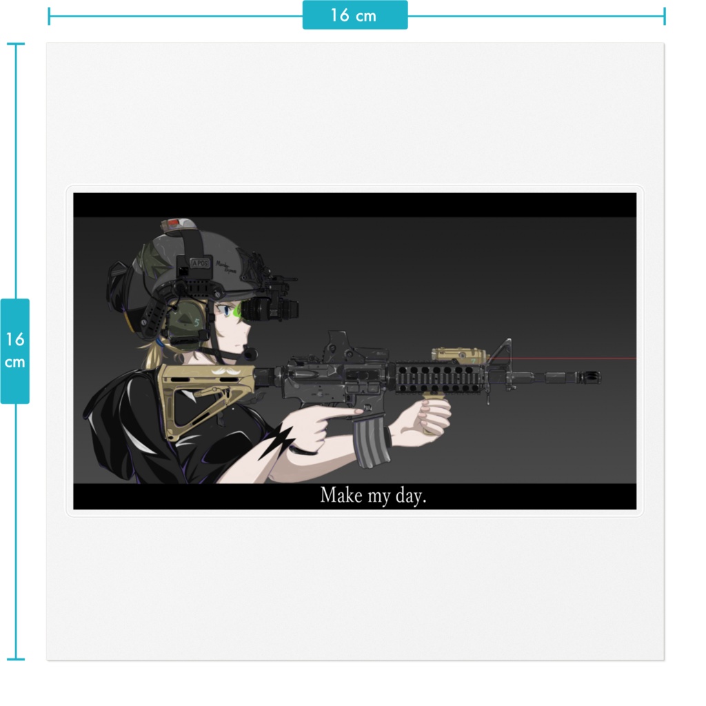 Make my day. ステッカー