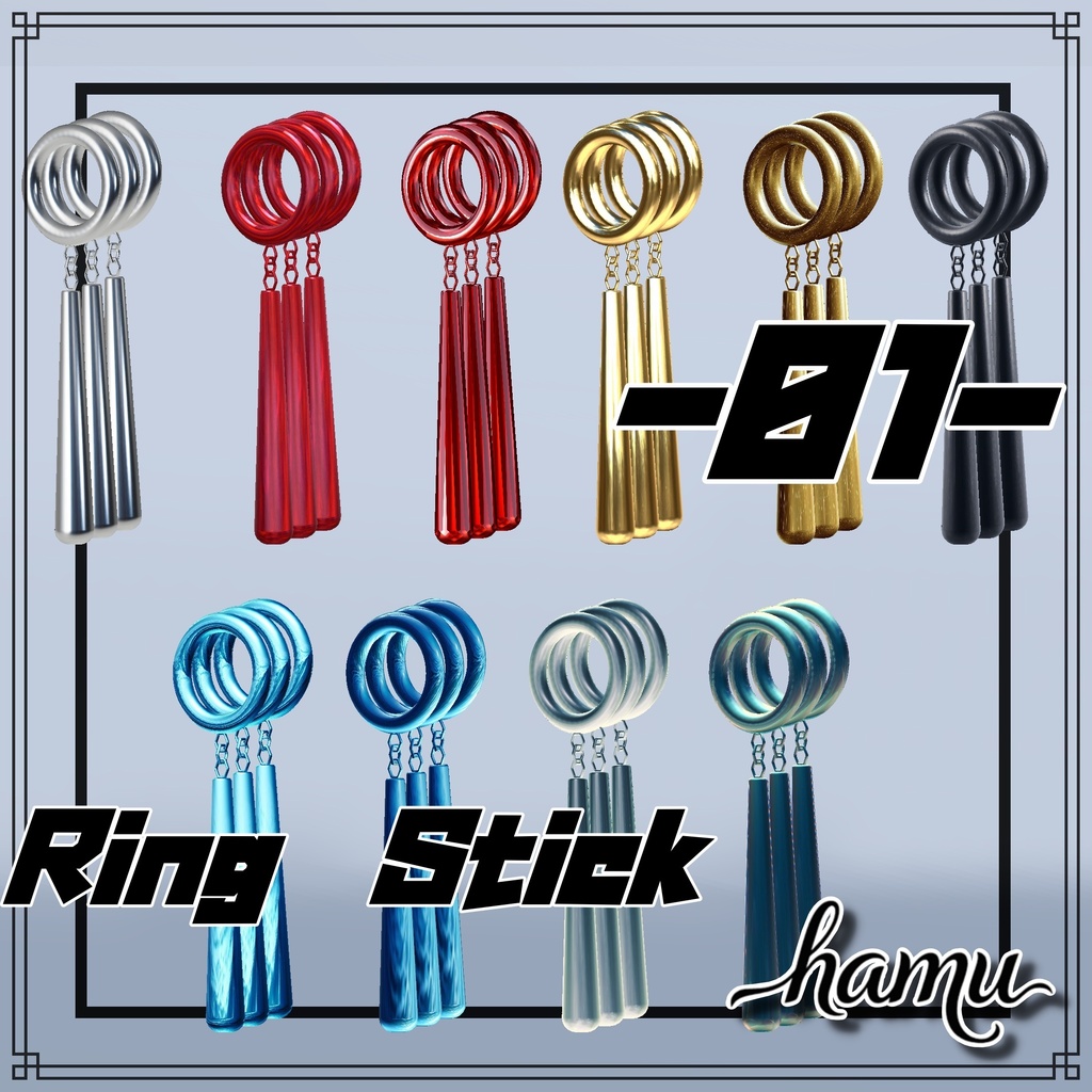 -01- [ Ring Stick Earrings ] image