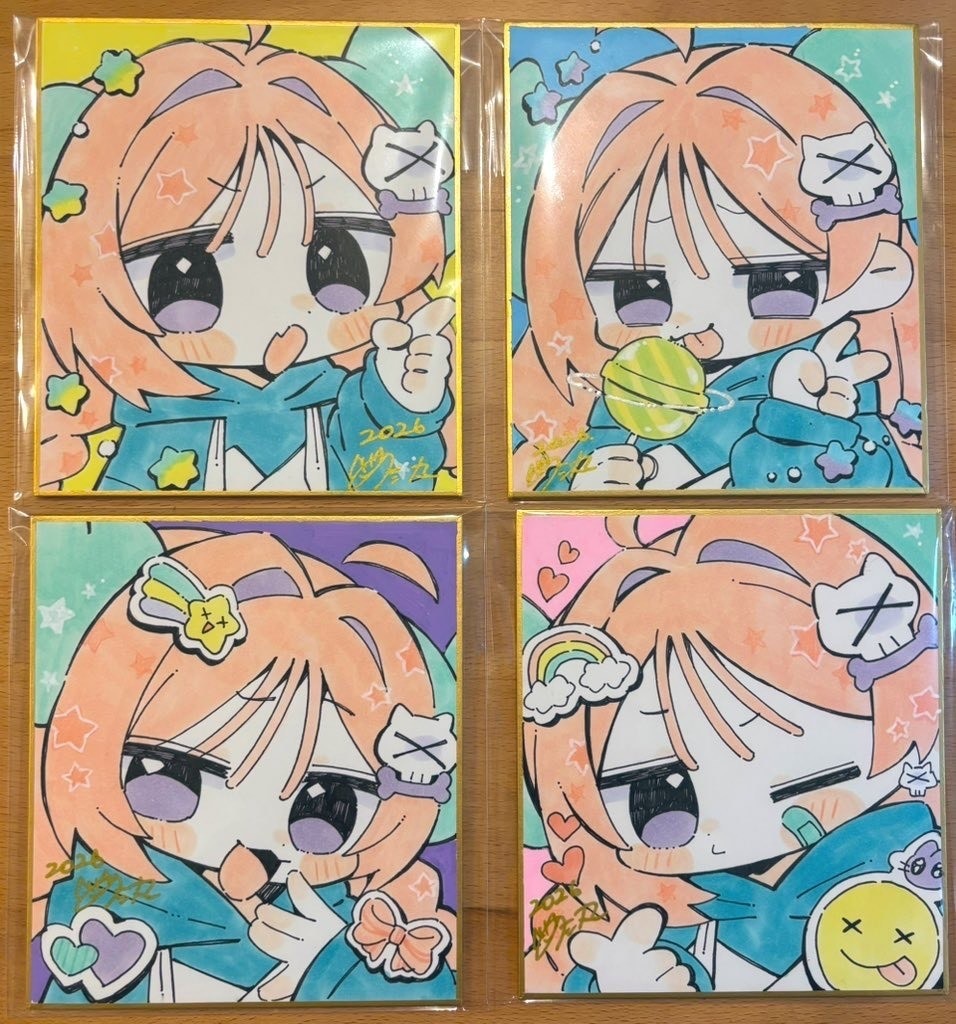 商品紹介①【コミティア155】直筆色紙