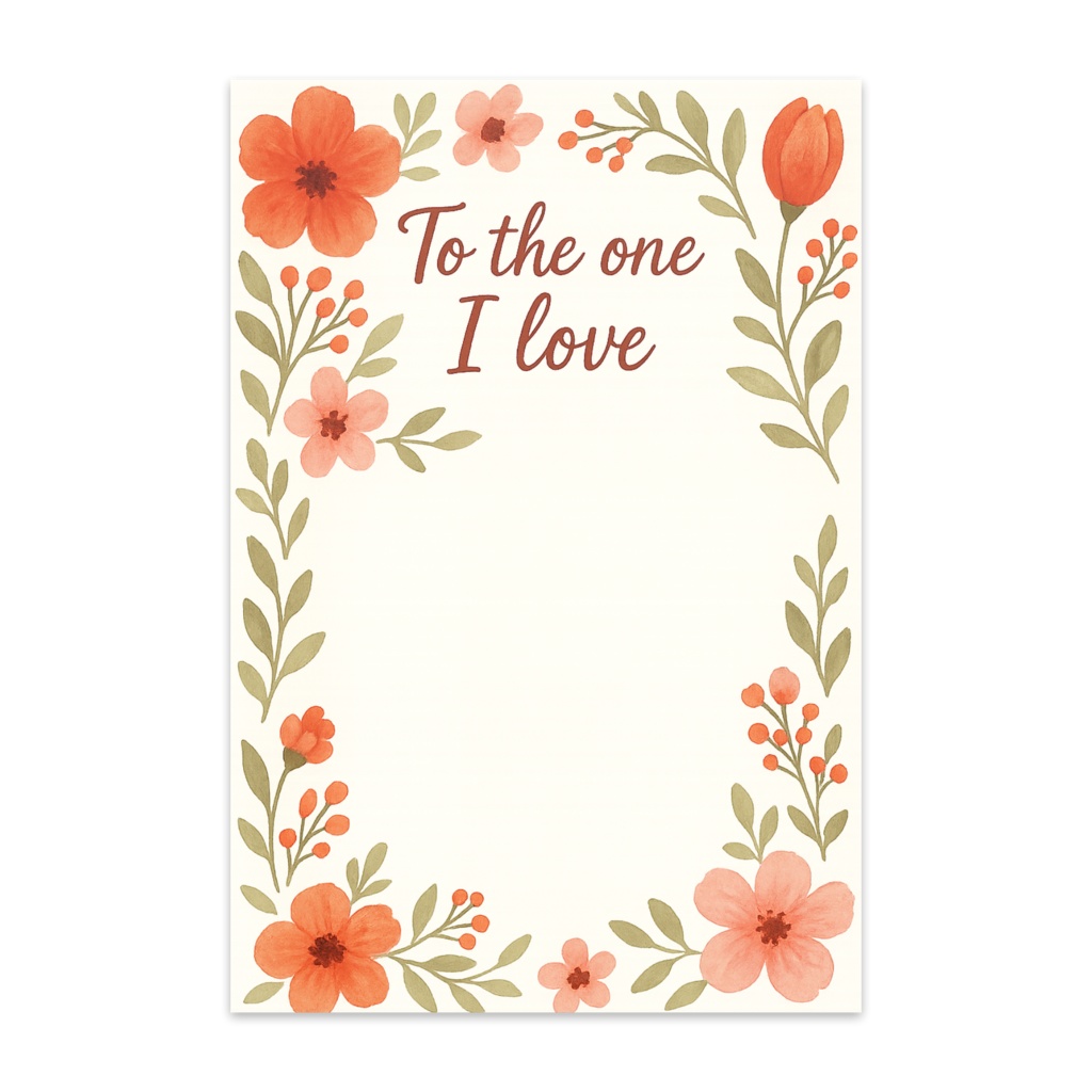 To the one I love