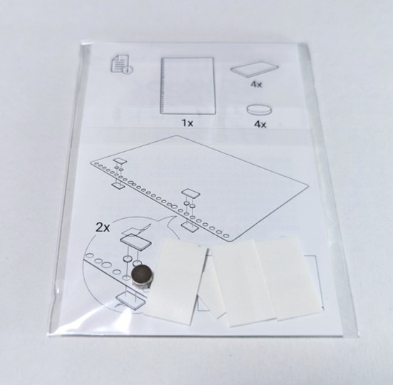 磁石がくっつくルーズリーフ互換ホワイトボード オプションマグネット