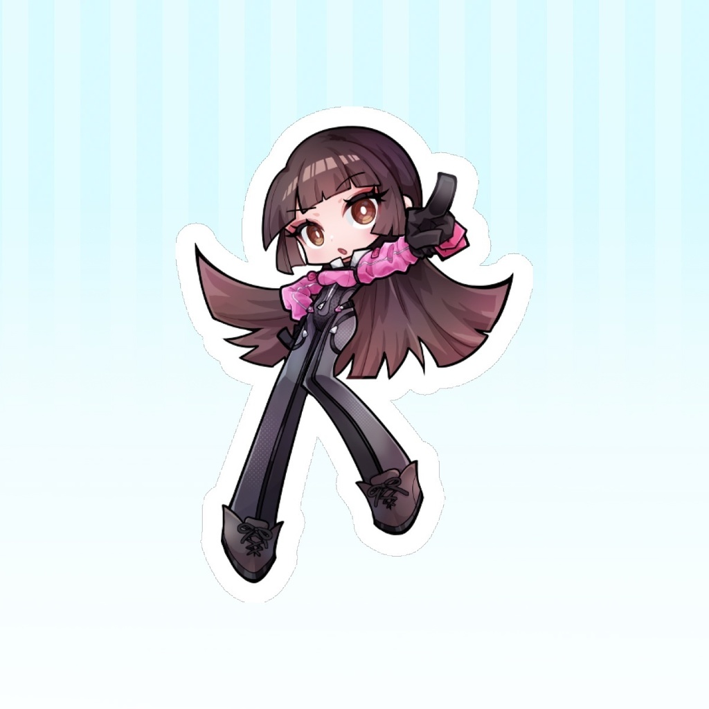 MechaBREAKパイロット「神谷花音」ダイカットステッカー