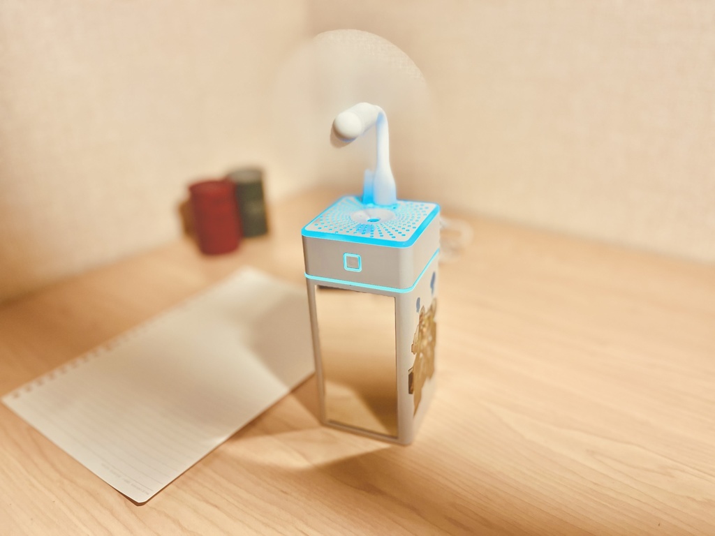 貴方の喉の 流体アーマーを回復する! ステーゴ青モク USB卓上加湿器