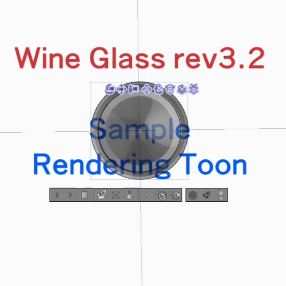 CLIP STUDIO【3D】ワイングラス WineGlass