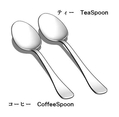 CLIP STUDIO【3D】フォーク、ナイフ、スプーン