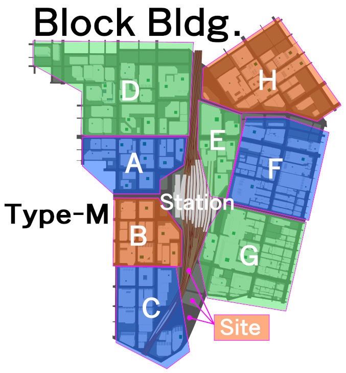 【3D】都心ビル群Type-M rev.1.27