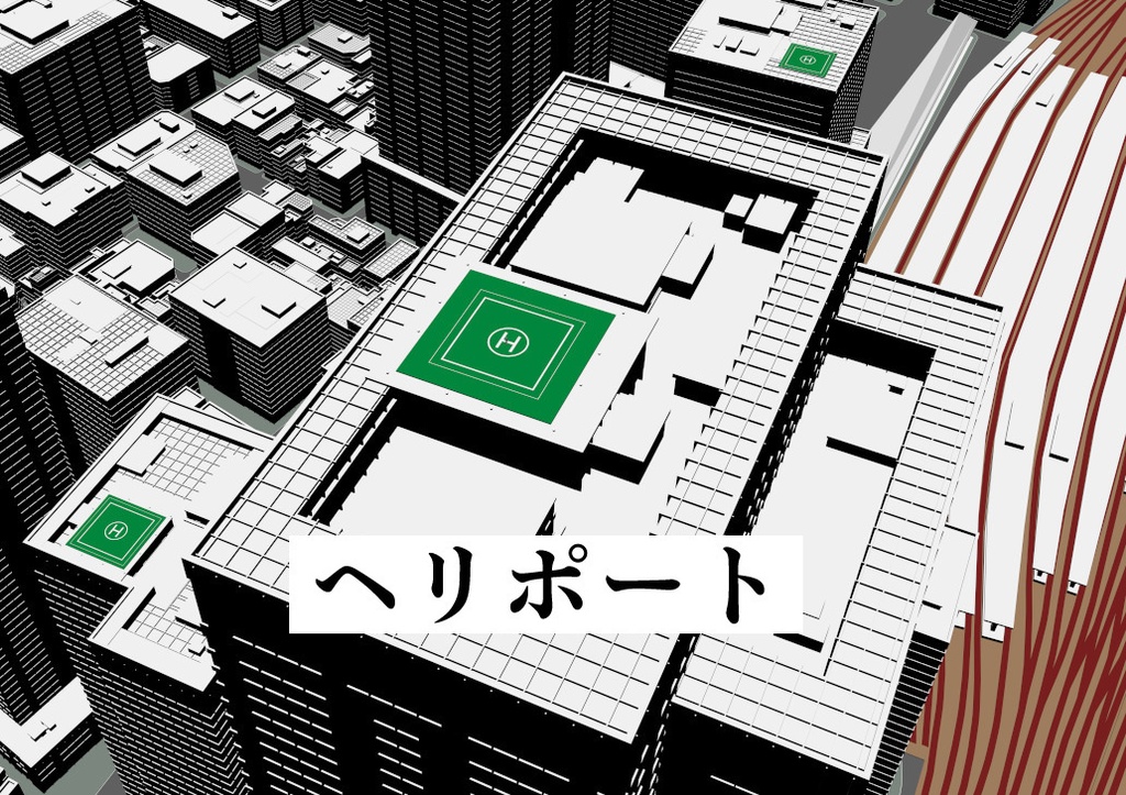 【3D】都心ビル群Type-M rev.1.27