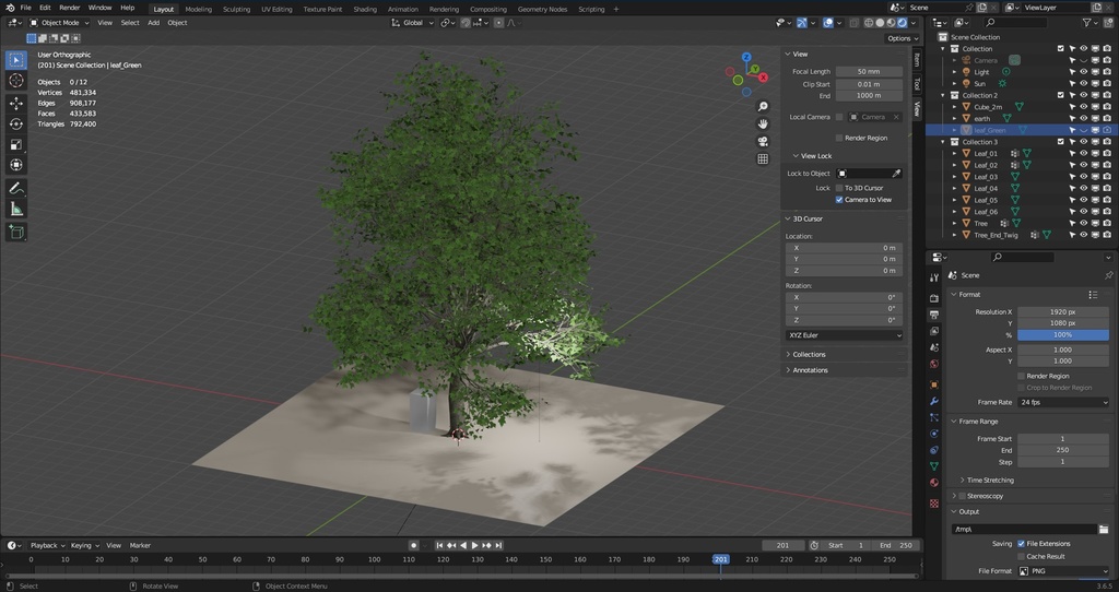 【3D】木 プラタナス v2.71