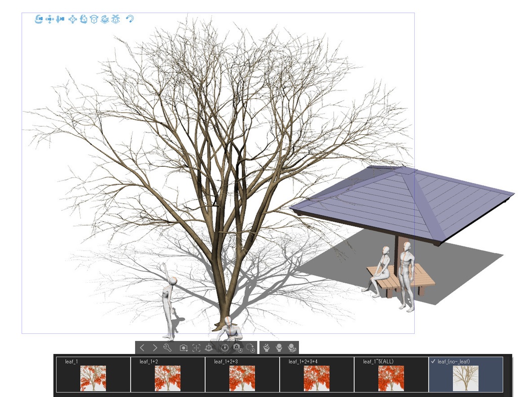 【3D】木 紅葉v3.50 &東屋v1.00