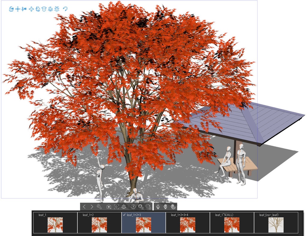 【3D】木 紅葉v3.50 &東屋v1.00