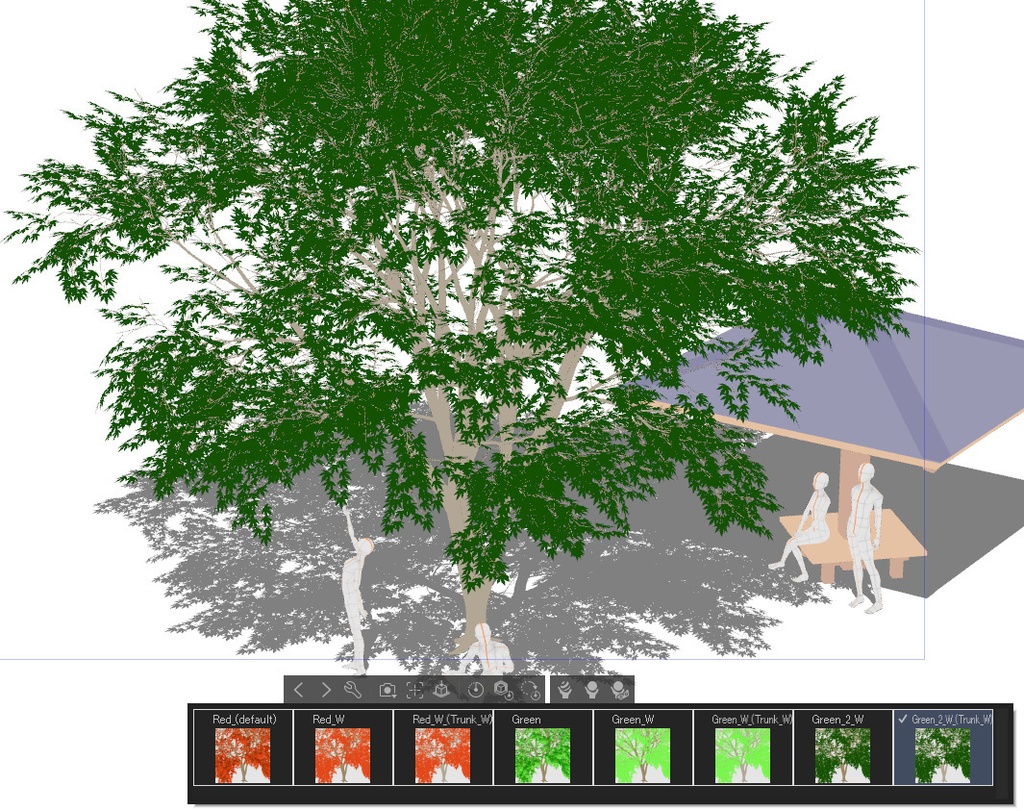 【3D】木 紅葉v3.50 &東屋v1.00