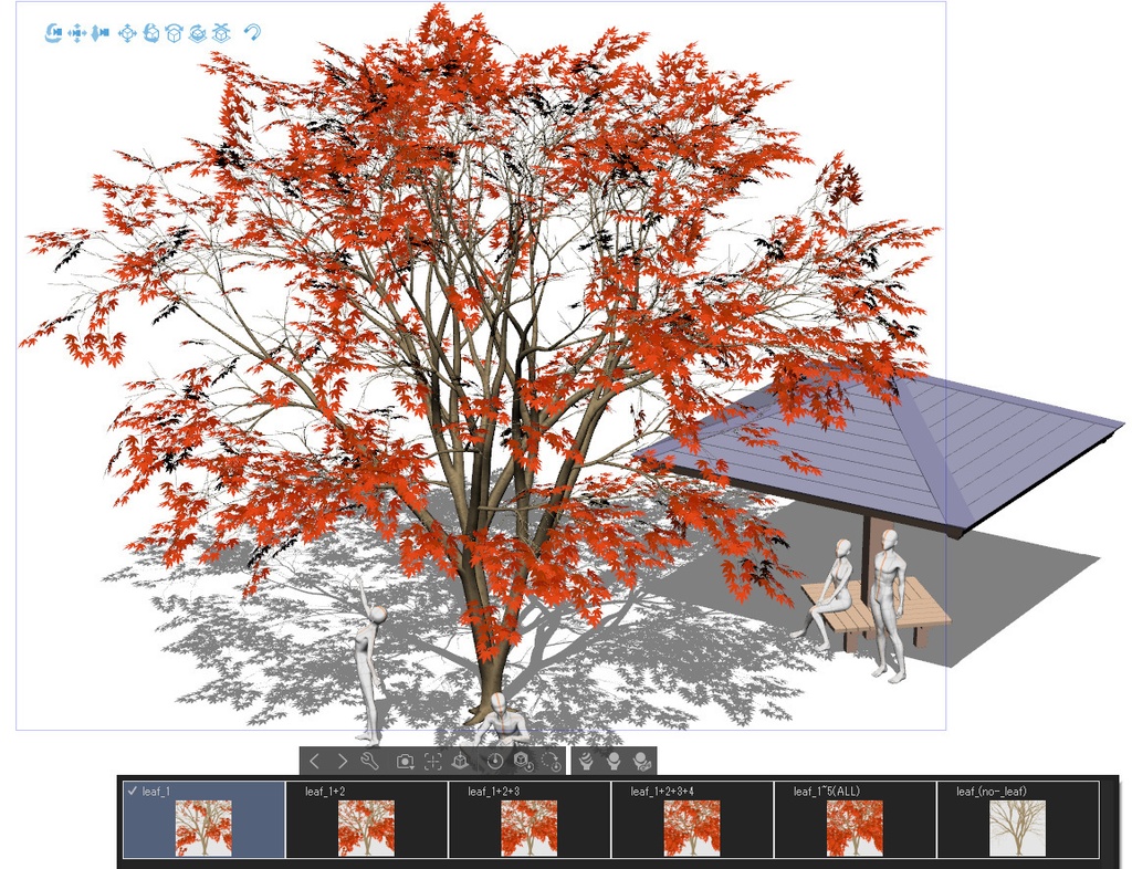 【3D】木 紅葉v3.50 &東屋v1.00
