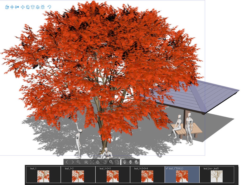【3D】木 紅葉v3.50 &東屋v1.00