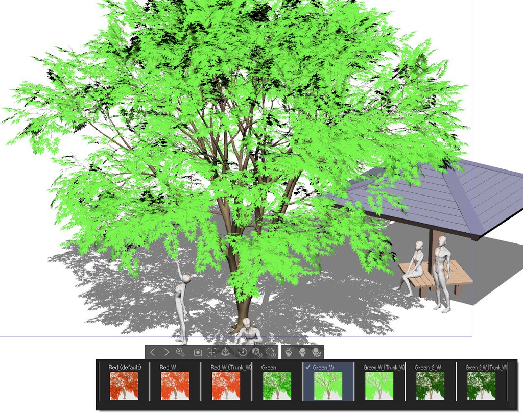 【3D】木 紅葉v3.50 &東屋v1.00