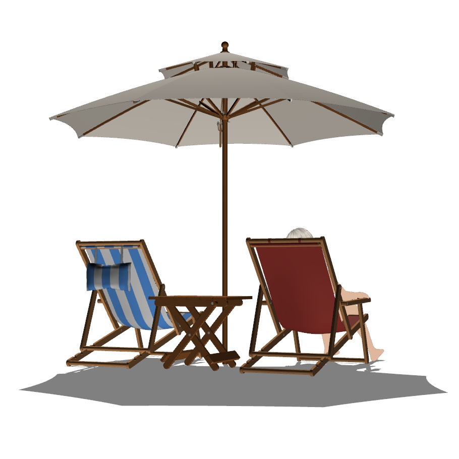 【3D】椅子ビーチチェア v1.3