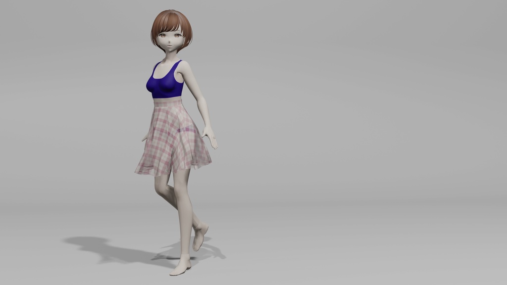 【3D】服フレアスカート2.01