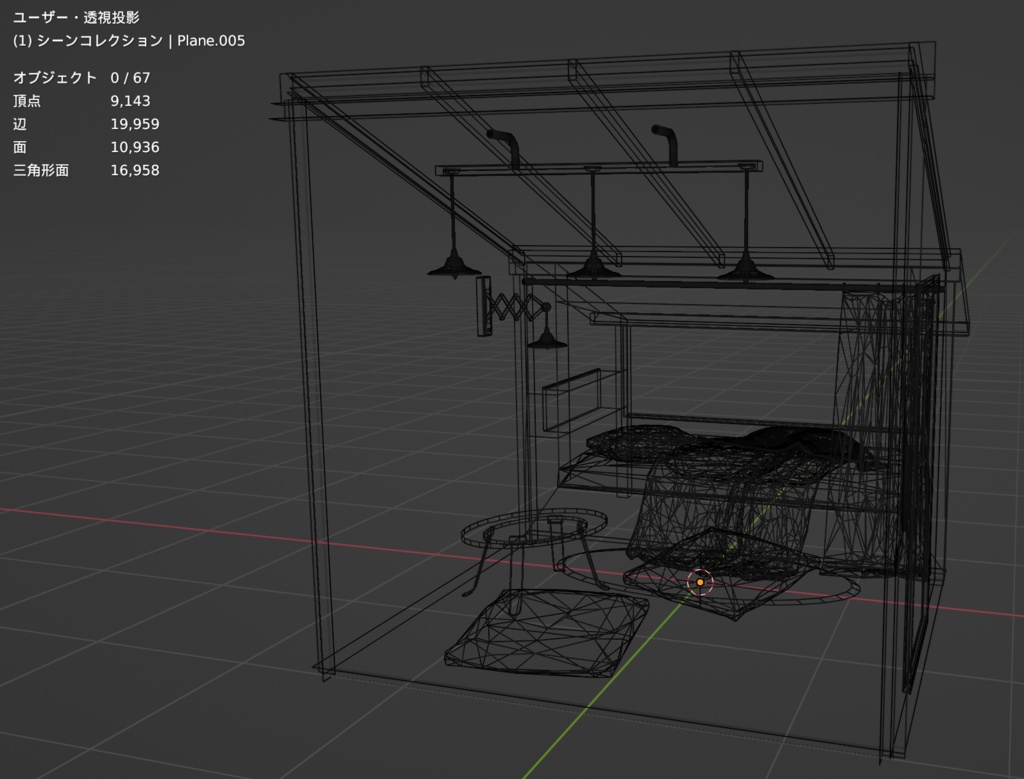 【cluster用ワールドアセット】TINY ATTIC ROOM【Collider等設定済】