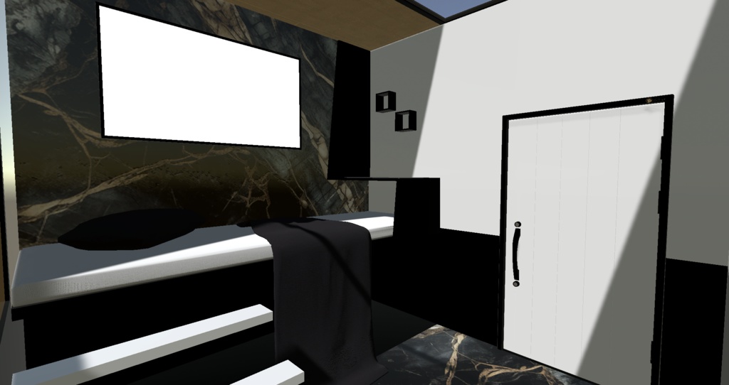 【cluster用ワールドアセット】TINY SUN ROOM【Collider等設定済】