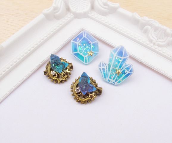 鉱石ブローチ&バッジ
