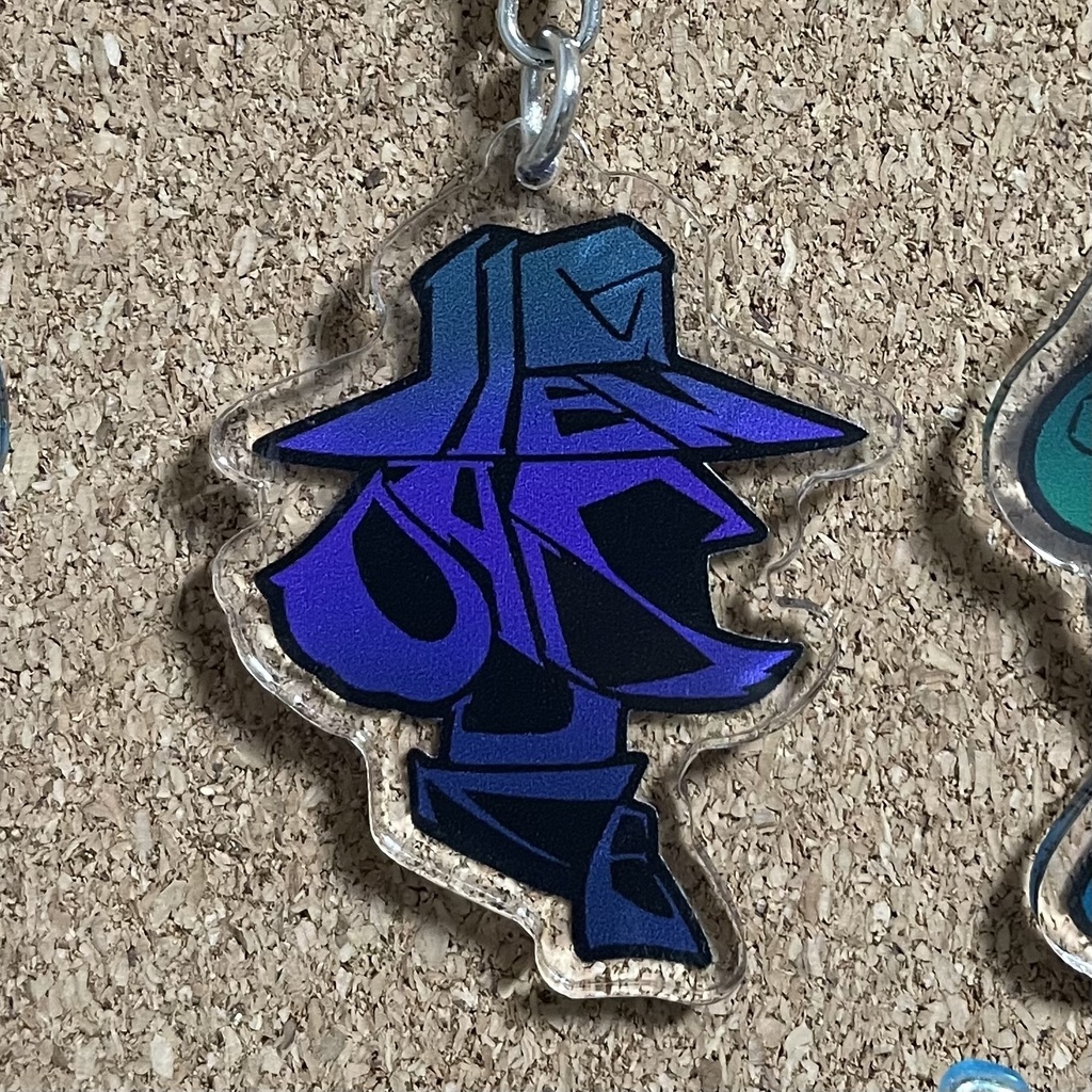 【次元】シルエットデザイン アクリルキーホルダー