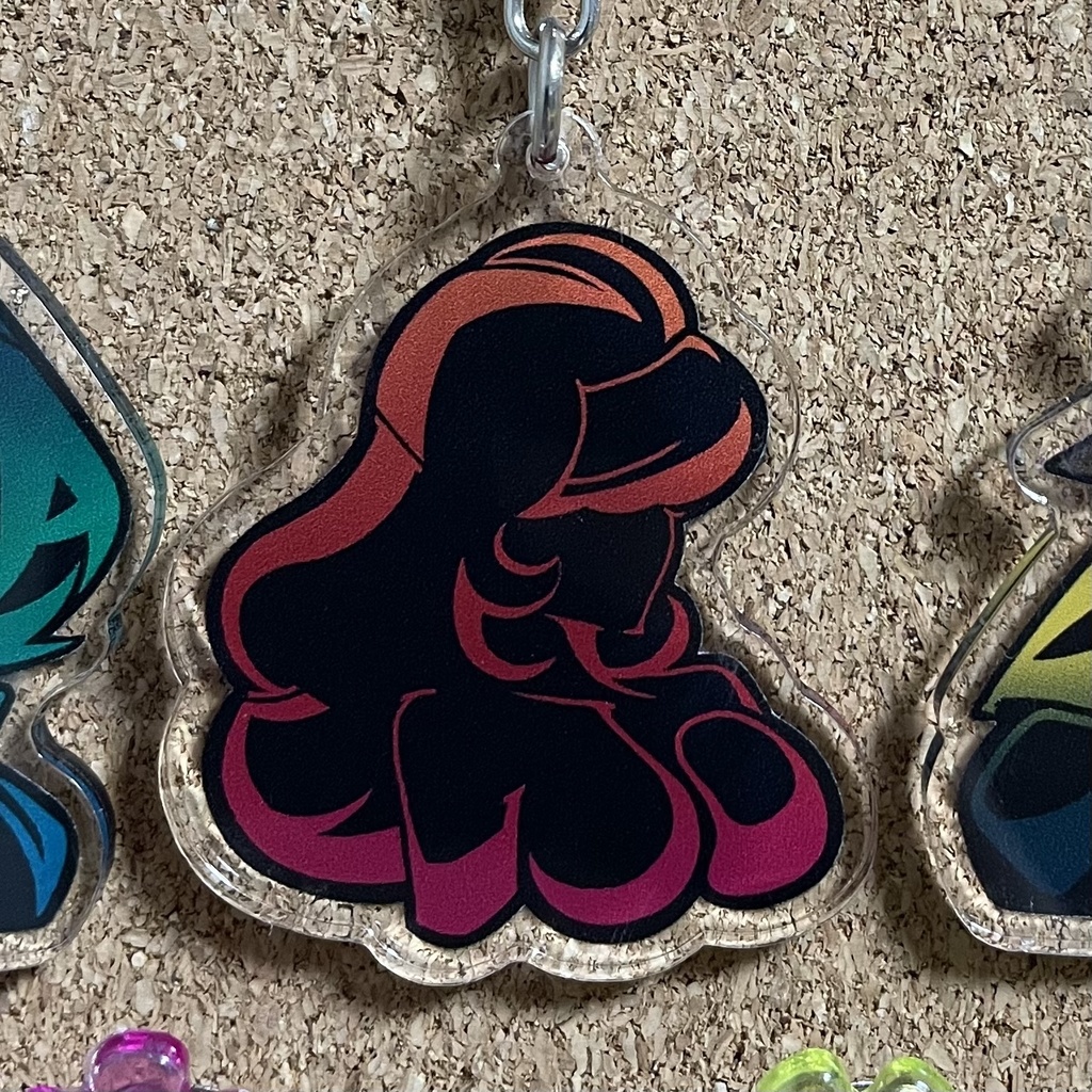 【不二子】シルエットデザイン アクリルキーホルダー