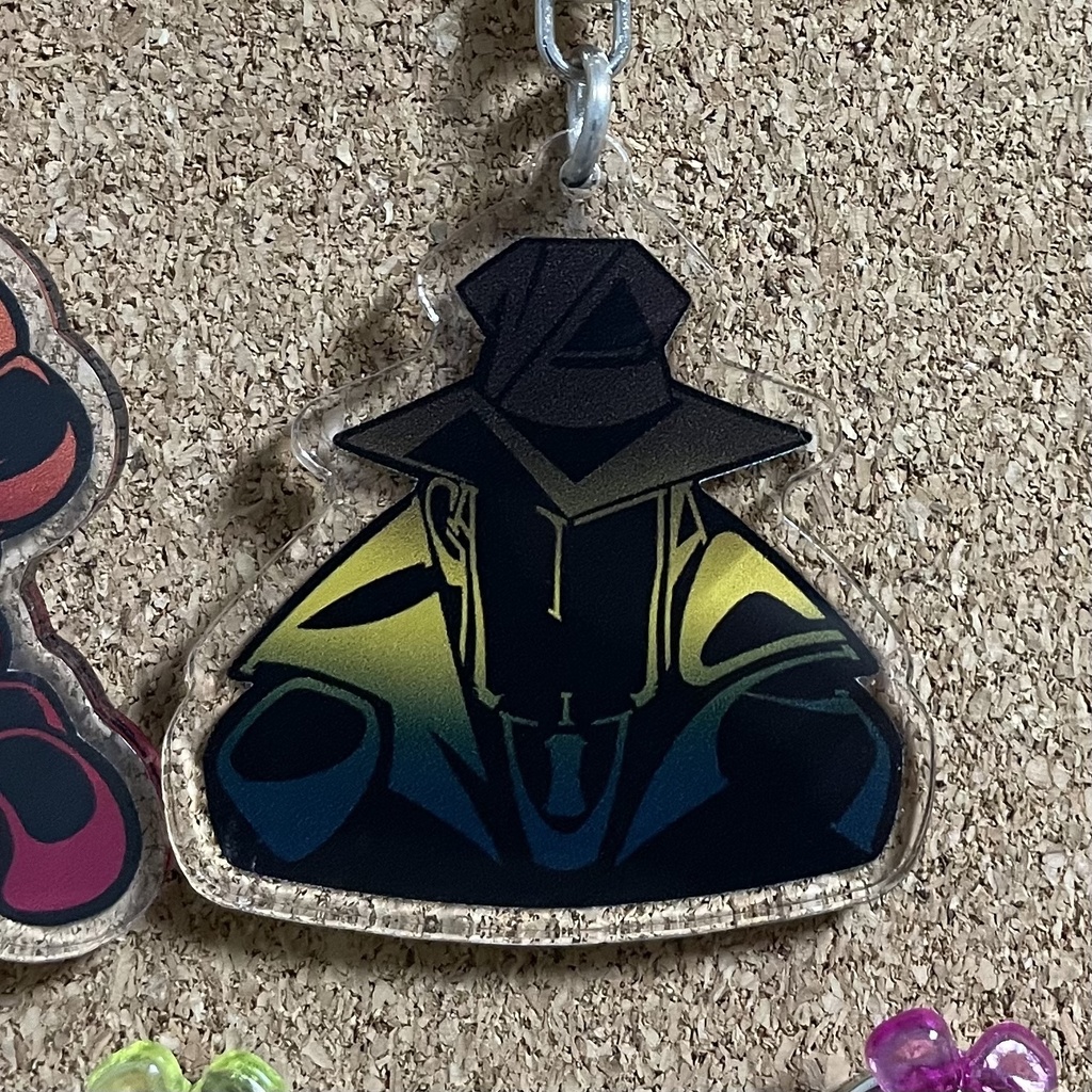 【銭形】シルエットデザイン アクリルキーホルダー