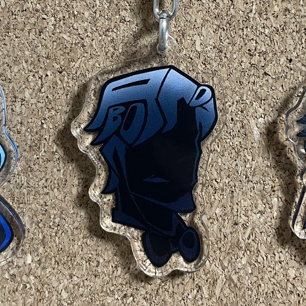 【ロブ】シルエットデザイン アクリルキーホルダー