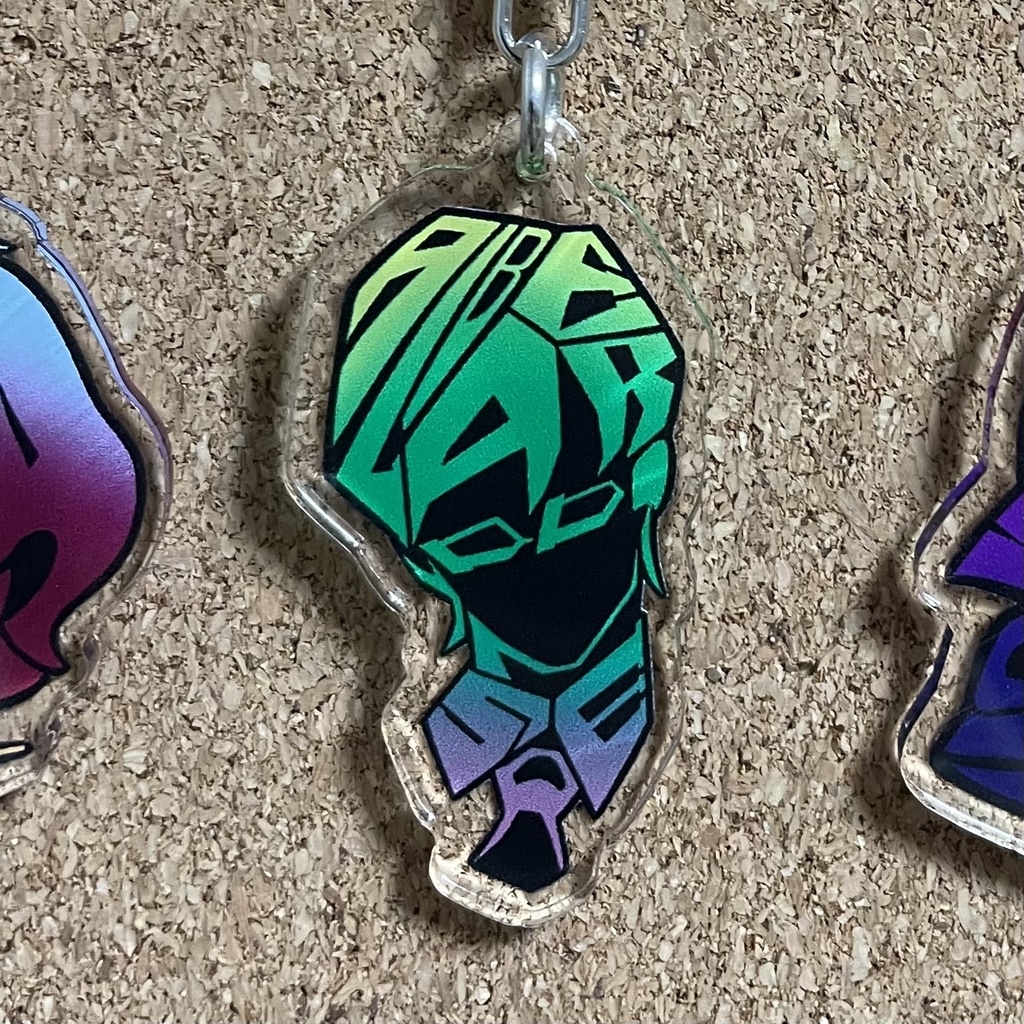 【アルベール】シルエットデザイン アクリルキーホルダー