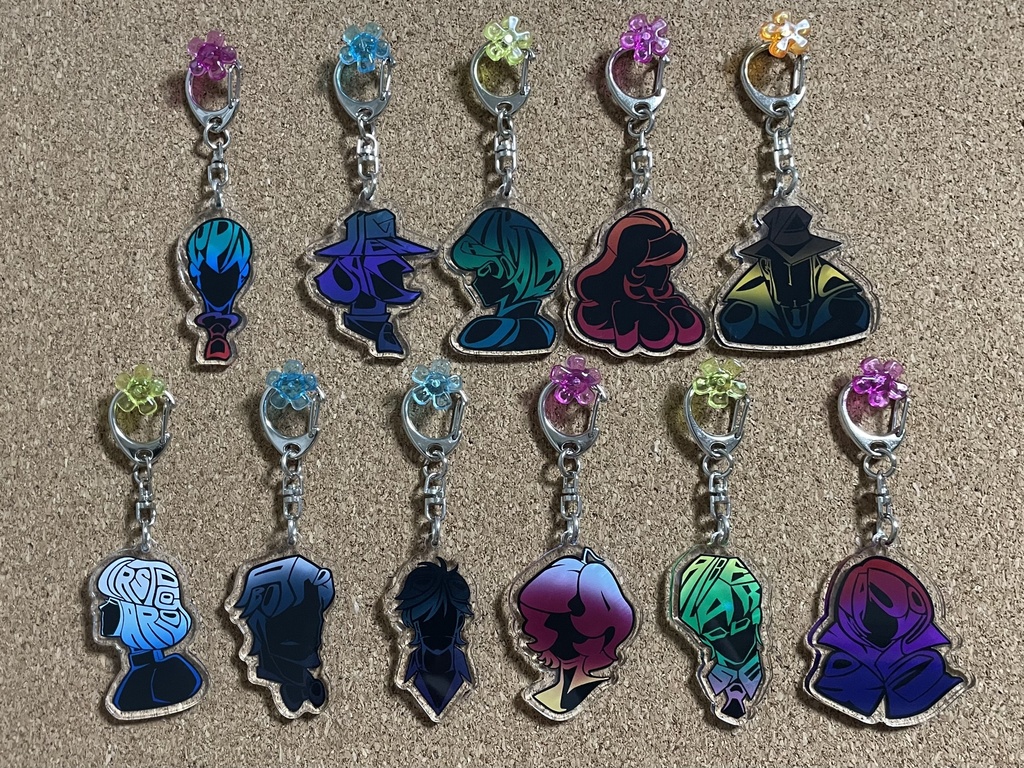 【魔毛狂介】シルエットデザイン アクリルキーホルダー