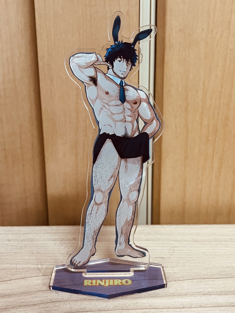 (8月末販売開始予定)もじゃおじ兄弟 バニーアクリルスタンド(弟:林次郎)