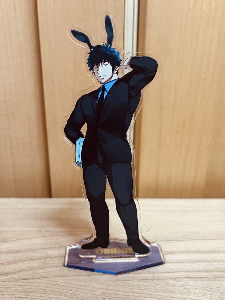 (8月末販売開始予定)もじゃおじ兄弟 バニーアクリルスタンド(弟:林次郎)