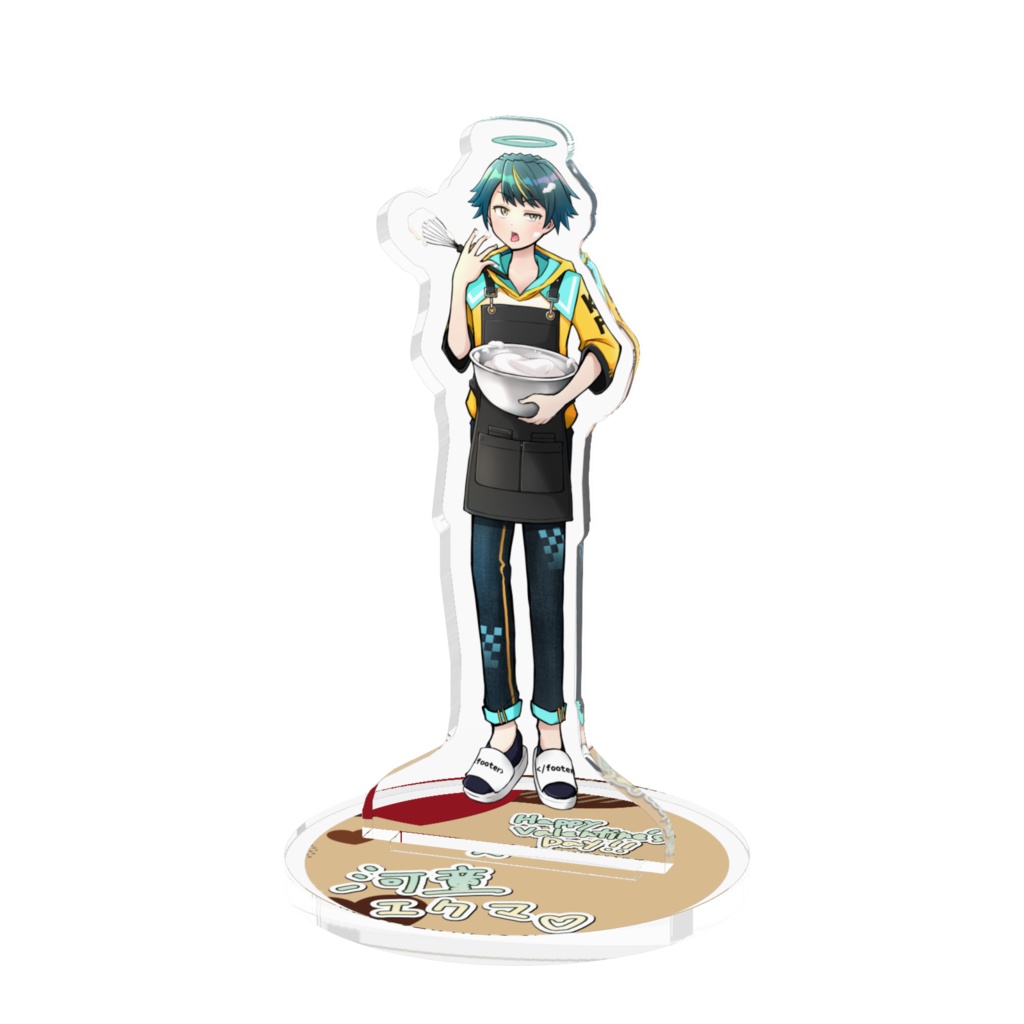 【桃緑コラボ】バレンタインアクリルスタンド「河童エクマ」