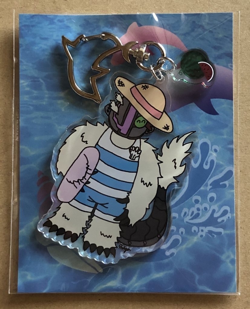 サマー祝ボアクリルキーホルダー