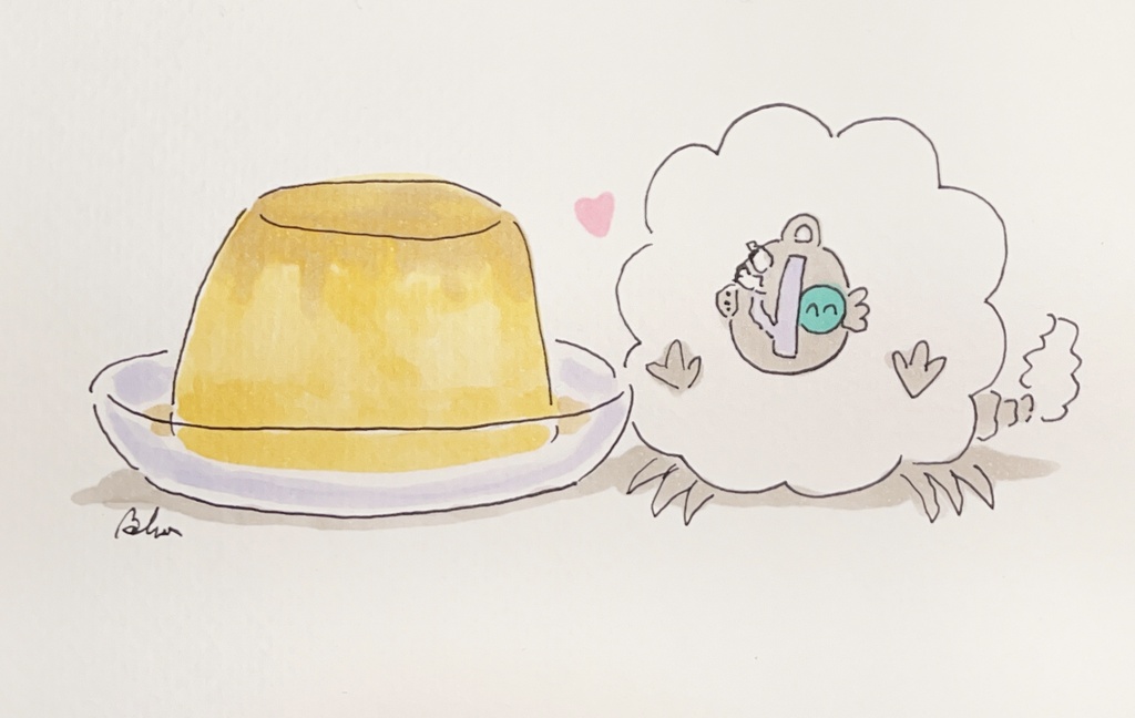 毛玉祝ボ手書きイラストカード