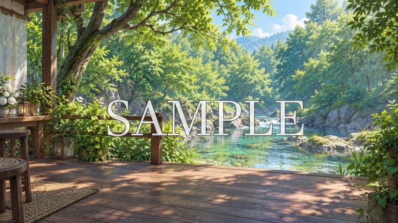 【春夏秋冬4枚セット】自然の景色 配信背景素材|VTuber・雑談配信・動画向け