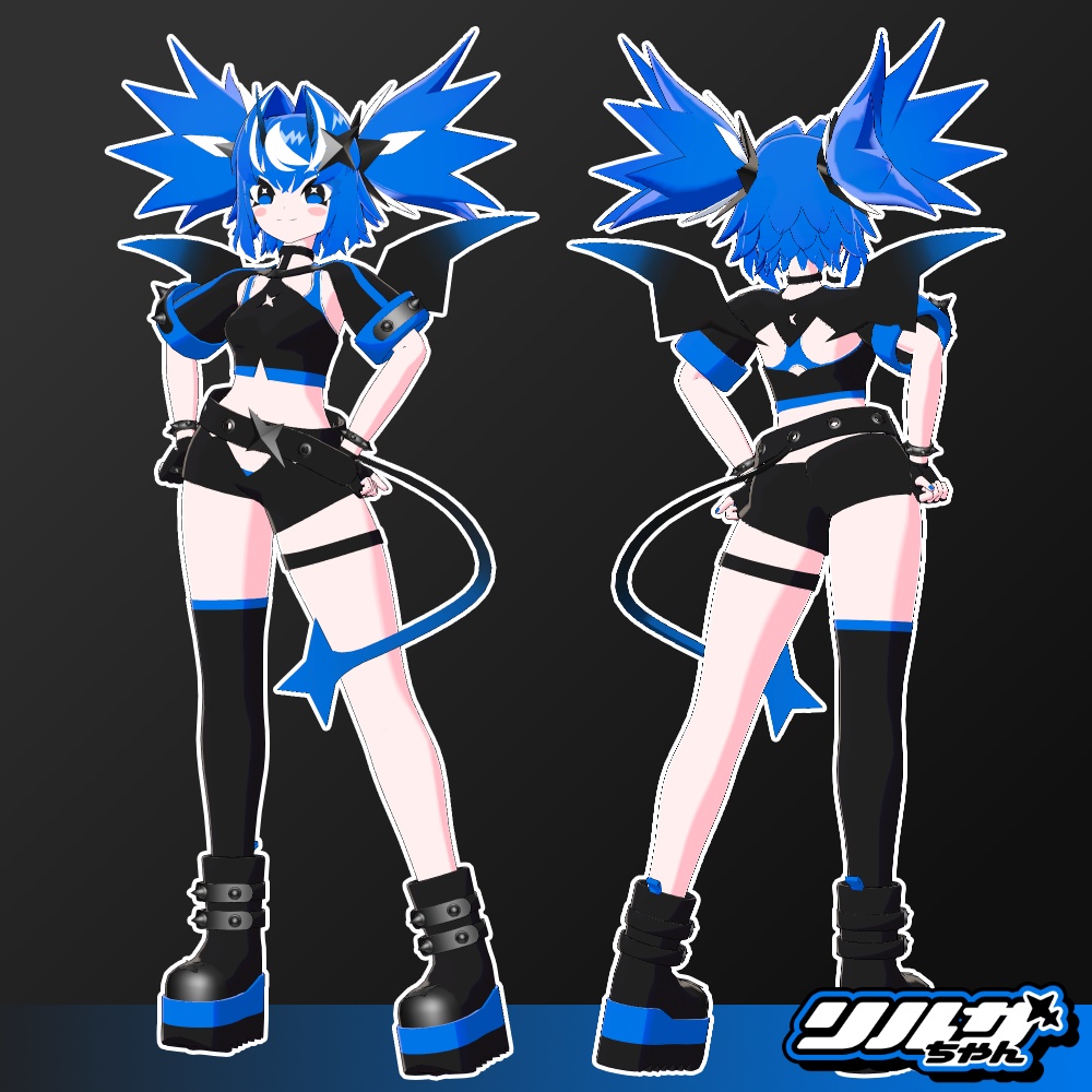 【オリジナル3Dモデル】リルザちゃん【VRChat想定】