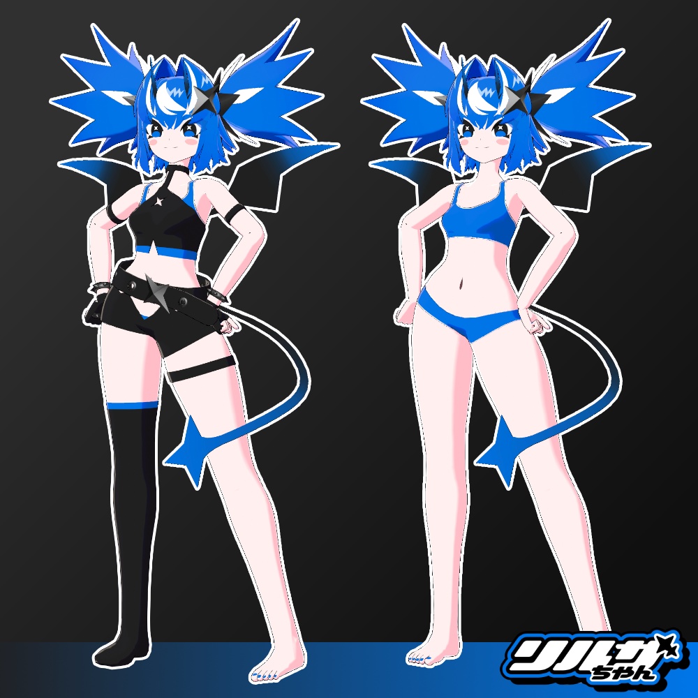 【オリジナル3Dモデル】リルザちゃん【VRChat想定】