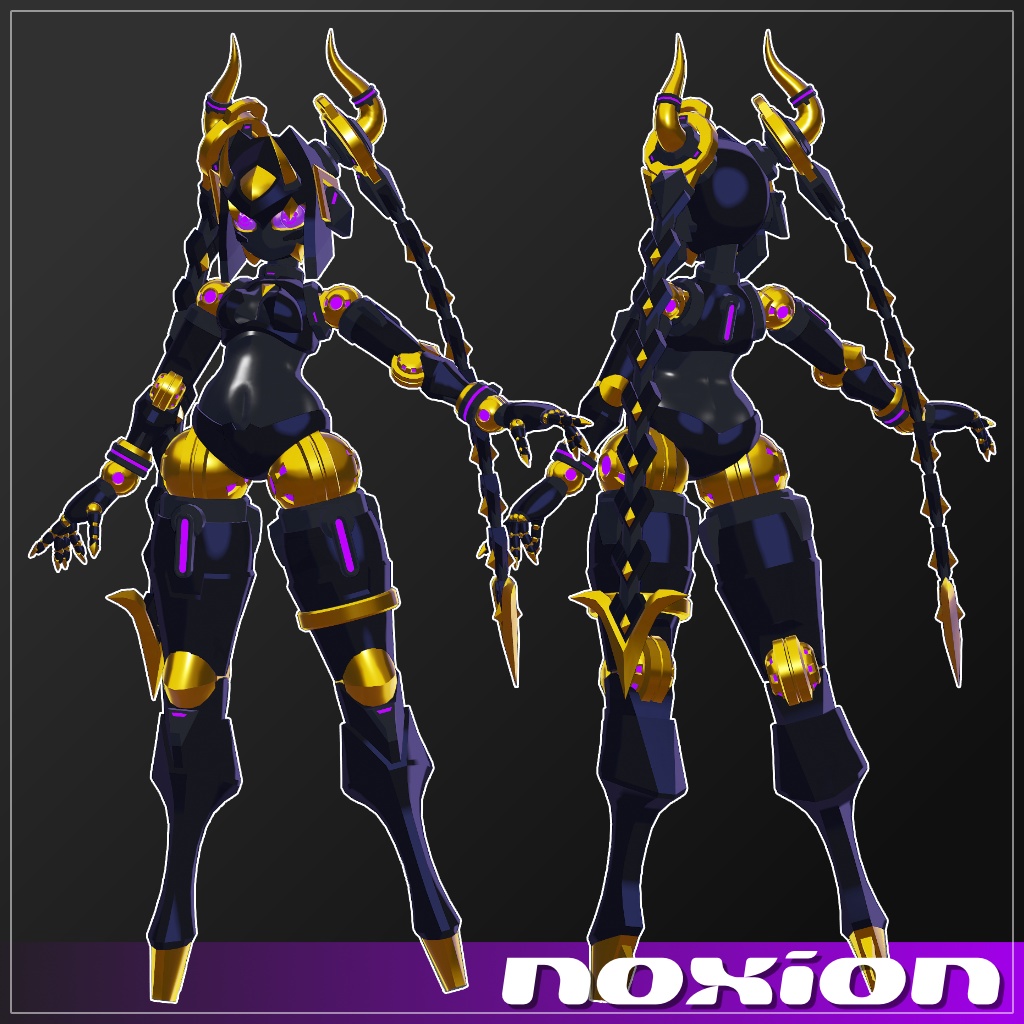 【オリジナル3Dモデル】Noxion【VRChat想定】