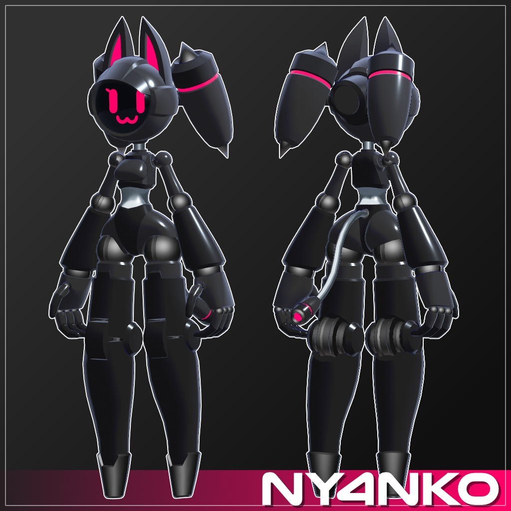 【オリジナル3Dモデル】Ny4nko【VRChat想定】