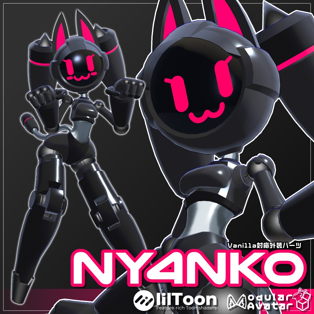 【オリジナル3Dモデル】Ny4nko【VRChat想定】