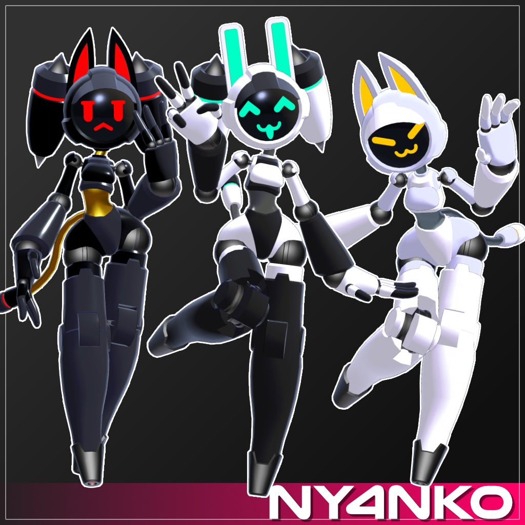 【オリジナル3Dモデル】Ny4nko【VRChat想定】